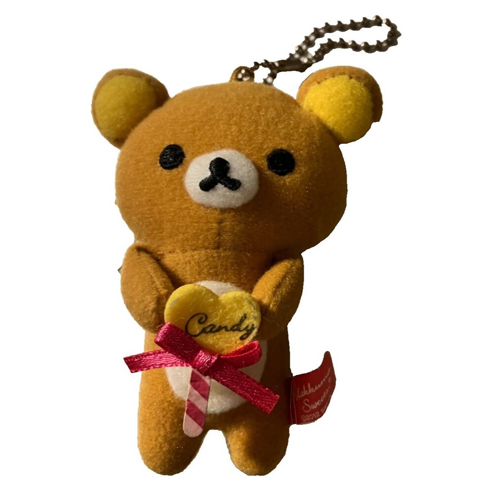 Rilakkuma Sweets Candy 2012 Japan San-X Mini 3" Plush Strap Keychain RARE Prize